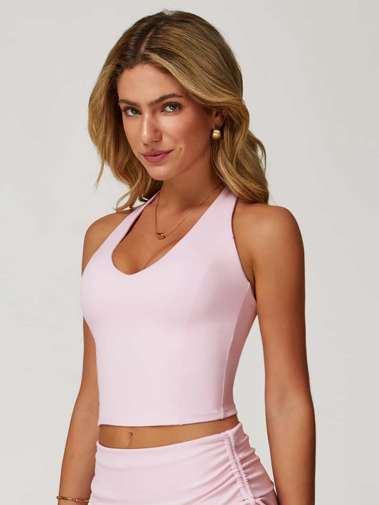 V Neck Racerback Tank Top