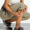 MASKERT Women's Capri Pants-Lightweight Quick Dry Cargo Hiking Capris Travel Casual Cropped Pants Zipper Pockets