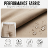 YAPPO Men's Stretch Dress Pants, Quick Dry Business Casual Slacks, Straight Fit for Office, Golf & Travel, 30" Inseam