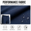 YAPPO Men's Stretch Dress Pants, Quick Dry Business Casual Slacks, Straight Fit for Office, Golf & Travel, 30" Inseam