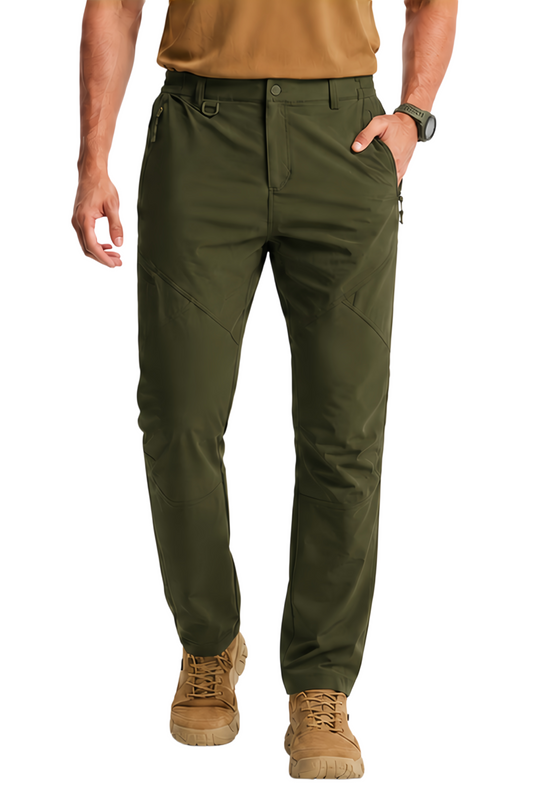 YAPPO Men's Lightweight Hiking Pants, Quick-Dry 4-Way Stretch Water-Resistant Outdoor Work Pants with 4 Pockets