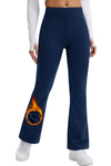 Yappo Women's Fleece Lined Bootcut Yoga Pants, High Waisted 4-Way Stretch Work Pants with 4 Pockets, 29" Inseam