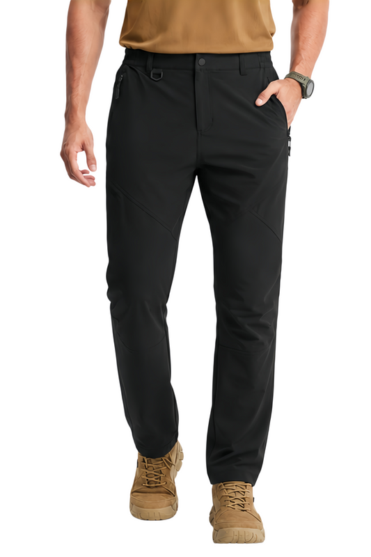 YAPPO Men's Lightweight Hiking Pants, Quick-Dry 4-Way Stretch Water-Resistant Outdoor Work Pants with 4 Pockets