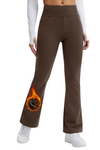 Yappo Women's Fleece Lined Bootcut Yoga Pants, High Waisted 4-Way Stretch Work Pants with 4 Pockets, 29" Inseam