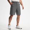 MASKERT Men's Golf Shorts 9 Inch, Quick Dry Stretch Casual Shorts with UPF 50+ Sun Protection, Lightweight Outdoor Athletic Shorts with Zipper Pocket for Golf Hiking - Deep Gray - 42