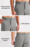 MASKERT Men's Casual Pants Joggers – Lightweight,3 Pockets,Slim Fit,Soft & Stretchy Tapered Business Dress Trousers