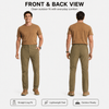 YAPPO Men's Lightweight Hiking Pants, Quick-Dry 4-Way Stretch Water-Resistant Outdoor Work Pants with 4 Pockets