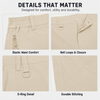 YAPPO Men's Lightweight Hiking Pants, Quick-Dry 4-Way Stretch Water-Resistant Outdoor Work Pants with 4 Pockets