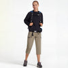 MASKERT Women's Capri Pants-Lightweight Quick Dry Cargo Hiking Capris Travel Casual Cropped Pants Zipper Pockets