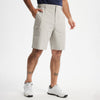 MASKERT Men's Golf Shorts 9 Inch, Quick Dry Stretch Casual Shorts with UPF 50+ Sun Protection, Lightweight Outdoor Athletic Shorts with Zipper Pocket for Golf Hiking - Light Gray - 32