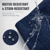 YAPPO Men's Work Pants, Water-Resistant Stretch Hiking Cargo Pants with 9 Pockets - Navy Blue - image 9