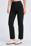 MASKERT Women¡¯s Fleece Lined Pants, High Waisted Stretch Casual Pants, Warm Straight Leg Tapered Pants for Winter, Golf, Hiking & Daily Wear - Black - L - 29