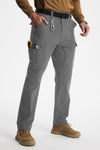 MASKERT Men's Work Pants Hiking Cargo Pants Water Resistant Stretch Outdoor Trousers with 9 Pockets