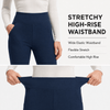 Yappo Women's Fleece Lined Bootcut Yoga Pants, High Waisted 4-Way Stretch Work Pants with 4 Pockets, 29" Inseam