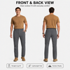 YAPPO Men's Lightweight Hiking Pants, Quick-Dry 4-Way Stretch Water-Resistant Outdoor Work Pants with 4 Pockets