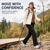 YAPPO Women's Fleece Lined Hiking Pants, Stretch Softshell Bootcut Pants with Zipper Pockets for Winter