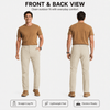 YAPPO Men's Lightweight Hiking Pants, Quick-Dry 4-Way Stretch Water-Resistant Outdoor Work Pants with 4 Pockets