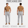 YAPPO Men's Lightweight Hiking Pants, Quick-Dry 4-Way Stretch Water-Resistant Outdoor Work Pants with 4 Pockets