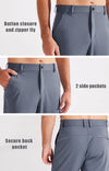 MASKERT Men's Casual Pants Joggers – Lightweight,3 Pockets,Slim Fit,Soft & Stretchy Tapered Business Dress Trousers