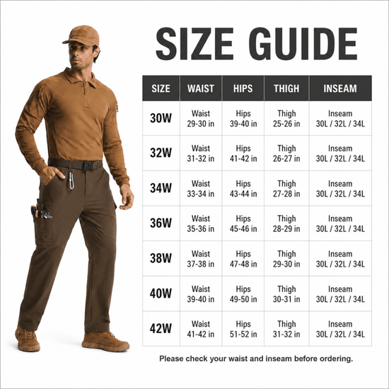 YAPPO Men's Work Pants, Water-Resistant Stretch Hiking Cargo Pants with 9 Pockets - Brown - image 3