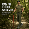 YAPPO Men's Work Pants, Water-Resistant Stretch Hiking Cargo Pants with 9 Pockets - Army Green - image 8