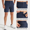 MASKERT Men Golf Shorts-7 Lightweight Casual Shorts Flat Front Hybrid Work Dress Short Quick Dry