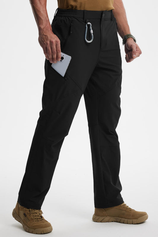 MASKERT Mens Hiking Pants Lightweight Cargo Pants Quick Dry Water Resistant Stretchy Straight Leg Travel Pant