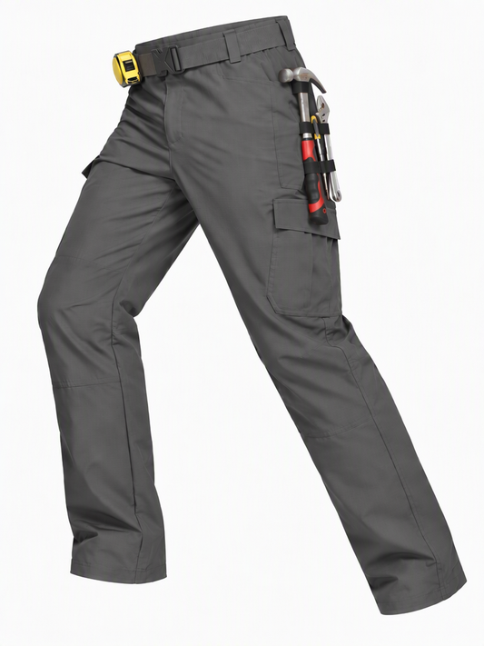 Feekit Men's Cargo Work Pants, Water-Resistant Ripstop with 7 Pockets