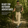 YAPPO Men's Work Pants, Water-Resistant Stretch Hiking Cargo Pants with 9 Pockets - Khaki - image 4