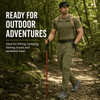 YAPPO Men's Work Pants, Water-Resistant Stretch Hiking Cargo Pants with 9 Pockets - Olive Green - image 4