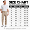 YAPPO Men's Stretch Dress Pants, Quick Dry Business Casual Slacks, Straight Fit for Office, Golf & Travel, 30" Inseam
