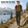 YAPPO Men's Lightweight Hiking Pants, Quick-Dry 4-Way Stretch Water-Resistant Outdoor Work Pants with 4 Pockets