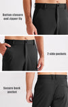 MASKERT Men's Casual Pants Joggers – Lightweight,3 Pockets,Slim Fit,Soft & Stretchy Tapered Business Dress Trousers