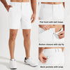 MASKERT Men Golf Shorts-7 Lightweight Casual Shorts Flat Front Hybrid Work Dress Short Quick Dry