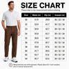 YAPPO Men's Stretch Dress Pants, Quick Dry Business Casual Slacks, Straight Fit for Office, Golf & Travel, 30" Inseam