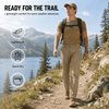 YAPPO Men's Lightweight Hiking Pants, Quick-Dry 4-Way Stretch Water-Resistant Outdoor Work Pants with 4 Pockets