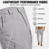 YAPPO Men's Lightweight Hiking Pants, Quick-Dry 4-Way Stretch Water-Resistant Outdoor Work Pants with 4 Pockets