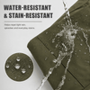 YAPPO Men's Work Pants, Water-Resistant Stretch Hiking Cargo Pants with 9 Pockets - Olive Green - image 3