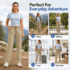 YAPPO Women's Hiking Pants Lightweight Quick Dry Cargo Pants, Water Resistant UPF 50+ Travel Outdoor Pants with 5 Zipper…