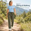 YAPPO Women's Hiking Pants Lightweight Quick Dry Cargo Pants, Water Resistant UPF 50+ Travel Outdoor Pants with 5 Zipper…