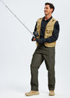 Feekit Men's Cargo Work Pants, Water-Resistant Ripstop with 7 Pockets