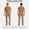 YAPPO Men's Lightweight Hiking Pants, Quick-Dry 4-Way Stretch Water-Resistant Outdoor Work Pants with 4 Pockets