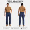 YAPPO Men's Lightweight Hiking Pants, Quick-Dry 4-Way Stretch Water-Resistant Outdoor Work Pants with 4 Pockets