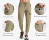 MASKERT Men's Cargo Pants-Quick Dry Hiking Pants Track Running Workout Athletic Travel Casual Outdoor