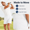 YAPPO Men's Golf Shorts 7"/9" Lightweight Quick Dry Stretch Dress Shorts, Water Resistant Flat Front Casual Work Shorts with 4 Pockets