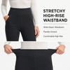Yappo Women's Fleece Lined Bootcut Yoga Pants, High Waisted 4-Way Stretch Work Pants with 4 Pockets, 29" Inseam