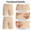 YAPPO Men's Golf Shorts 7"/9" Lightweight Quick Dry Stretch Dress Shorts, Water Resistant Flat Front Casual Work Shorts with 4 Pockets