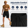 MASKERT Men's Hiking Shorts Lightweight Quick Dry Athletic Casual Shorts for Golf Outdoor Active Zipper Pockets