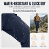 MASKERT Mens Hiking Pants Lightweight Cargo Pants Quick Dry Water Resistant Stretchy Straight Leg Travel Pant