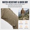MASKERT Mens Hiking Pants Lightweight Cargo Pants Quick Dry Water Resistant Stretchy Straight Leg Travel Pant